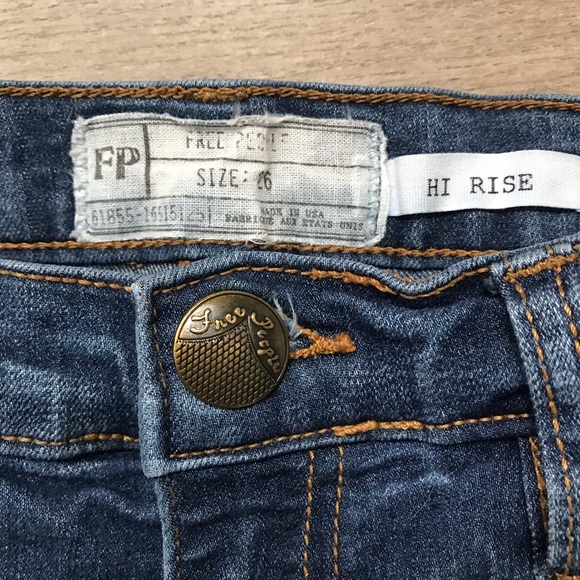 Free People Hi Rise Skinny Crop Jeans - Picture 2 of 4